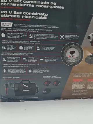 Set Herramientas Parkside 20V