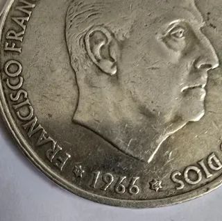 Moneda 100 Pesetas Plata Franco 1966