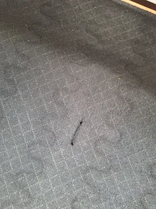 Sofá 3 plazas tela y madera