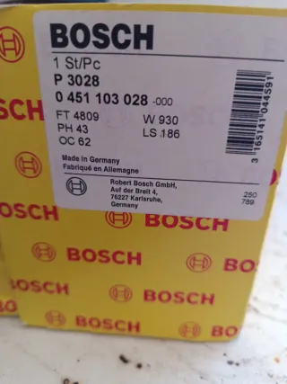 BOSCH P 3028 Filtro de Combustible