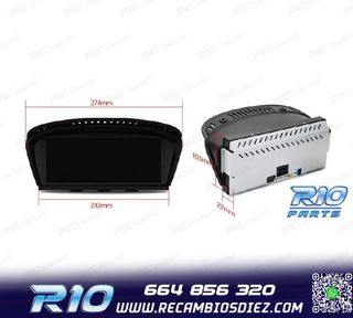 RADIO GPS ANDROID 12 BMW SERIE 3 E90 E91 E92 E93 SERIE 5 E60