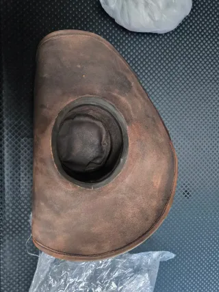 Sombrero mosquetero de cuero talla M