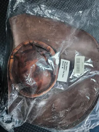 Sombrero mosquetero de cuero talla M