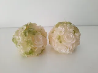 Velas decorativas florais