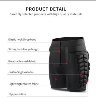 Pantalón corto protección niño patinar/esquiar