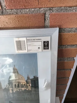 Cornice in legno 30x40 cm argento