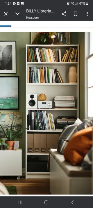 Estantería alta Ikea Billy blanca