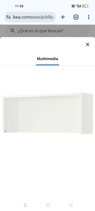 Soppalco per scaffali Ikea bianco