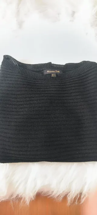 Massimo Dutti Jersey Negro Talla M
