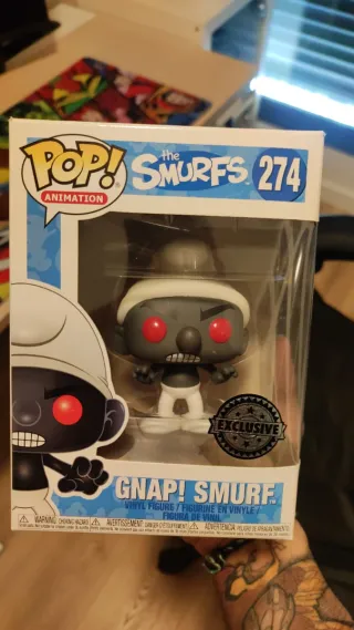 Funko Pop! Smurfs 274 Gnap Smurf Pitufo Negro