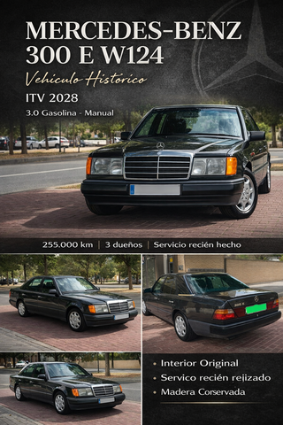 Mercedes 300E W124 Histórico – ITV 2028 – 3.0 6L M