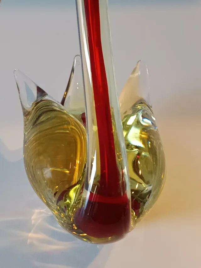 Cigno Vetro Murano Sommerso Anni 50/60