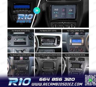 RADIO GPS ANDROID 11 PARA VOLKSWAGEN VW SEAT SKODA HEXA-CORE