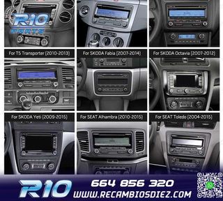 RADIO GPS ANDROID 11 PARA VOLKSWAGEN VW SEAT SKODA HEXA-CORE