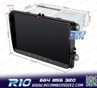 RADIO GPS ANDROID 11 PARA VOLKSWAGEN VW SEAT SKODA HEXA-CORE
