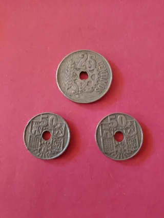 Lote 3 Monedas Españolas - (H09)