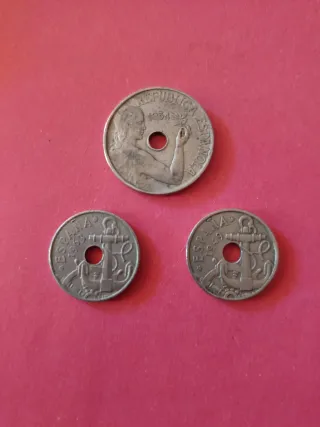 Lote 3 Monedas Españolas - (H09)