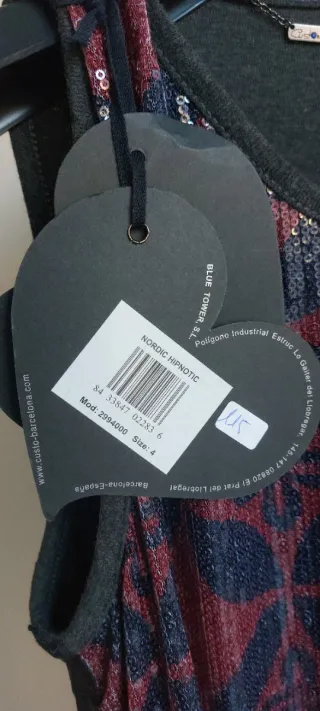 Vestido Custo Barcelona fiesta lentejuelas