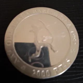 Moneda Plata 2000 Pesetas 1990