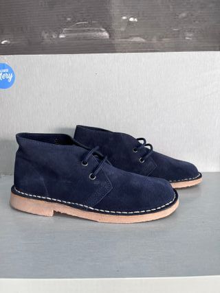 Botas Safari Piel Azul Tallas 37-39-40 Nuevos