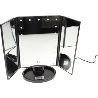 Espejo Maquillaje Plegable LED 3X 2X