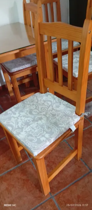 Mesa y 6 Sillas Comedor Provenzal