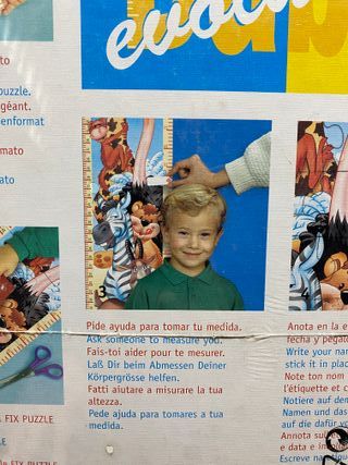 Puzzle medidor altura niños