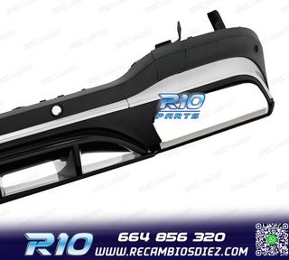 DIFUSOR MERCEDES GLC X253 AMG 16-22 LOOK GLC63 PLATA