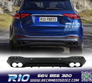 DIFUSOR MERCEDES GLE W167 AMG 19- LOOK GLE53 NEGRO