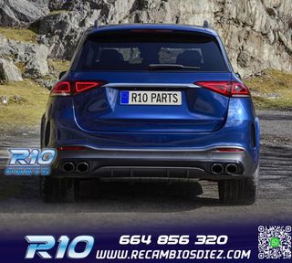 DIFUSOR MERCEDES GLE W167 AMG 19- LOOK GLE53 NEGRO
