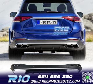 DIFUSOR MERCEDES GLE W167 AMG 19- LOOK GLE63 PLATA