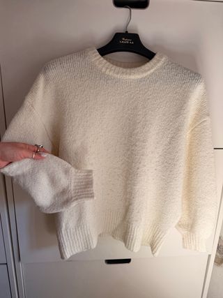 Jersey lana blanco marfil Talla M