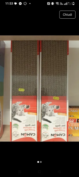 Tiragraffi per gatti CAMON in cartone