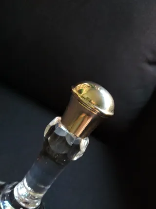 Campanilla de cristal tallado