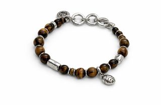 Pulsera mariquita piedras ojo de tigre