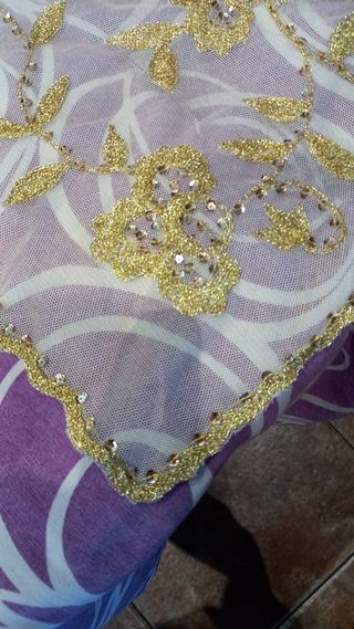 Manteleta Fallera Bordada Dorada