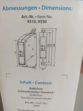 Enrollador persiana Rademacher 9510/9550