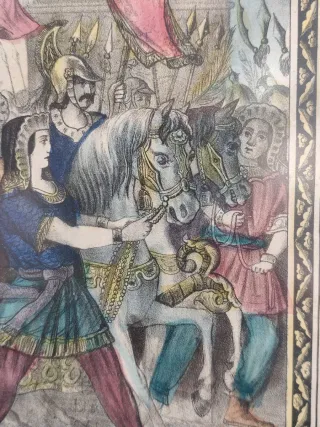 Grabado antiguo Triunfo de José