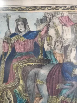 Grabado antiguo Triunfo de José