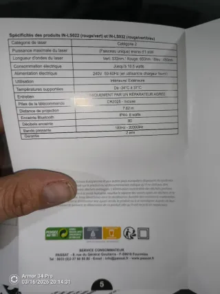 Altavoz Bluetooth Rythm'N Light con luces