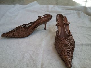 Zapatos de fiesta bronce