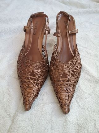 Zapatos de fiesta bronce