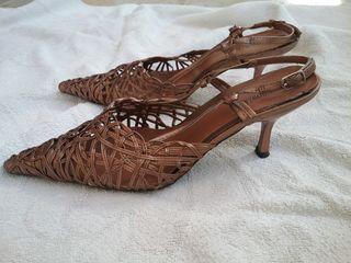 Zapatos de fiesta bronce