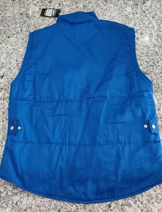 Chaleco laboral acolchado azul Talla M