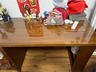 Cabecero de cama de 90 y mesa de escritorio madera