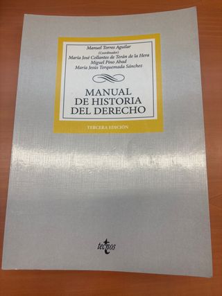 Manual De Historia Del Derecho