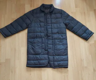 Parka acolchada negra hombre