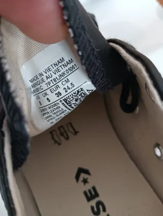 Zapatillas Converse Negras Talla 39