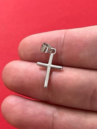 Elegante Cruz Circonitas Plata De Ley 925