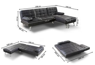 Nuevo sofa cama negro - Envio GRATIS